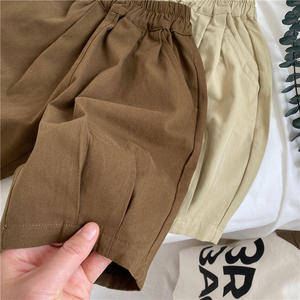 Vêtements de travail décontractés en coton sergé pour enfants, shorts et pantalons longs pour garçons - Product Image 5