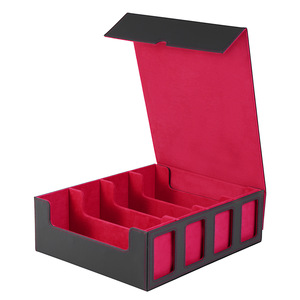 กล่องเก็บการ์ดเกม PU แบบถอดได้ หน้าต่างแสดงผล 4 แถว ความจุมากกว่า 2400 ช่อง เหมาะสำหรับการ์ดเกมสาม<span class=keywords><strong>ก๊ก</strong></span> - Product Image 6