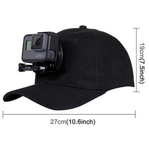 Gorras de béisbol ajustables con tornillo de Base J para Gopros accesorios Heros 12/11/10/9/8/<span class=keywords><strong>Max</strong></span> Insta360 <span class=keywords><strong>cámara</strong></span> de acción <span class=keywords><strong>deportiva</strong></span> - Product Image 2