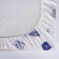 Ensemble de housses de lit pour bébé en coton biologique confortable, design imprimé personnalisé, literie pour enfant, draps de lit pour bébé, vente en gros, draps de lit pour nouveau-né