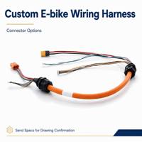Kabel Motor Brushless Sepeda Listrik 1.2m 3/6 Square Tembaga Murni dengan Sensor Hall untuk Motor DC 400W-4000W, Kabel Harness OEM