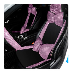 Conjunto Completo <span class=keywords><strong>de</strong></span> Cojín con Diamantes <span class=keywords><strong>de</strong></span> Imitación, Almohada Lumbar con Pajarita <span class=keywords><strong>de</strong></span> Brillo Rosa, Funda <span class=keywords><strong>para</strong></span> Asiento <span class=keywords><strong>de</strong></span> Coche <span class=keywords><strong>para</strong></span> <span class=keywords><strong>Mujer</strong></span> - Product Image 1