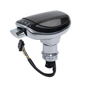 Pommeau de levier de vitesses Volkswagen en alliage d'aluminium avec grain de bois et LED, ergonomique, pour transmission manuelle, accessoire automobile - Product Image 2