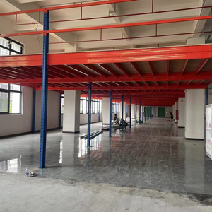 أرفف أرضية من الميزانين معدنية خشبية متعددة المستويات بسعة عالية من <span class=keywords><strong>2</strong></span> طبقة لتخزين المستودعات والكرتون - Product Image 3