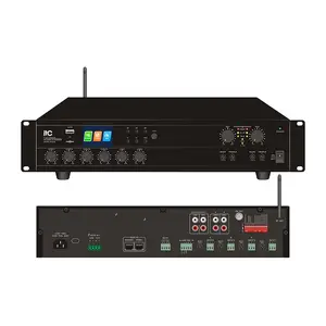 Amplifier Audio Digital Multi Zone 2 4 Zone PA, Pengeras Suara Peralatan Amplifier 120W/240W Kualitas Suara Terbaik