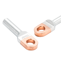 Borne annulaire à sertir en cuivre pour câble, type 16-300mm², connecteur de mise à la terre de batterie, borne de câble en cuivre, embouts de câble électrique