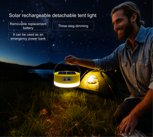 Portatile esterno illuminazione a LED USB luce solare ricaricabile con Power Pack lampada per il campeggio - Product Image 6