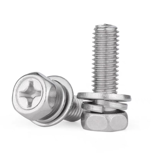 Bán buôn thép không gỉ lắp ráp thụt vào Phillips <span class=keywords><strong>Hex</strong></span> đầu Vít Máy với máy giặt phẳng và máy giặt mùa xuân - Product Image 3