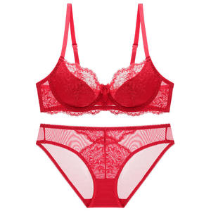 Lencería Sexy en Oferta, Hermoso Sujetador con Bordado de Encaje, Tirantes Ajustables, Bordado Floral, Sujetador Sexy para Mujer - Product Image 5