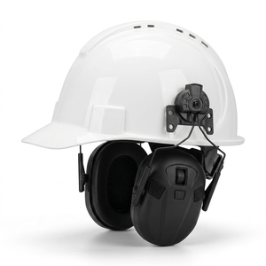 ANSI Helm-Montierbare <span class=keywords><strong>Bluetooth</strong></span> 5.4 Sicherheits-Gehörschutzkopfhörer mit Faltbaren Schlanken Ohrmuscheln und Schallverstärkung für Bau und Holzbearbeitung - Product Image 4