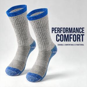 Chaussettes en laine mérinos épaisses et chaudes mi-mollet, antidérapantes et anti-odeurs, en tissu éponge pour les sports <span class=keywords><strong>de</strong></span> plein air, la randonnée et le <span class=keywords><strong>ski</strong></span> - Product Image 6
