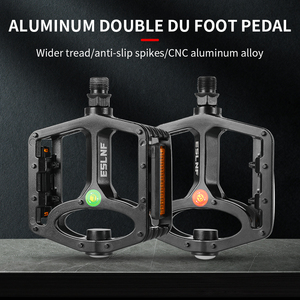<span class=keywords><strong>Pedales</strong></span> de Bicicleta con Luz, Antideslizantes, Planos, con Reflectores, para Bicicletas de Montaña, Carretera y BMX - Product Image 2