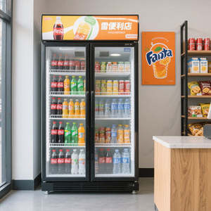 ثلاجة بيرة تجارية عمودية من بوتشو بباب زجاجي واحد وتحكم رقمي في درجة الحرارة ورفوف قابلة للتعديل وكفاءة طاقة A++ - Product Image 4