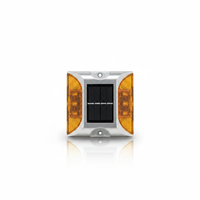 Ventes en gros de marqueurs routiers solaires LED en aluminium, étanches IP68, pour la sécurité routière, OEM personnalisé
