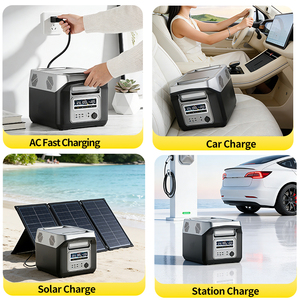 ปลั๊กไฟ 220V แบบ EU / UK / US, สินค้าในคลังสินค้าต่างประเทศ, สถานีชาร์จไฟแบบพกพา 110V 2000Wh, สำหรับระเบียงและใช้ในกรณีฉุกเฉิน - Product Image 5