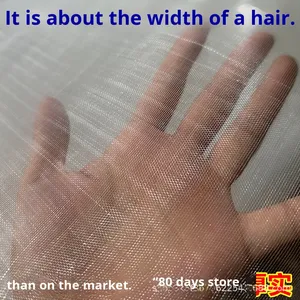 Bolsa de Malla de Plástico/Poliéster de 80 Malla, Gruesa, Transpirable, Impermeable, Ecológica, a Prueba de Insectos y Pájaros, Herramientas de Pesca de Carpa - Product Image 3