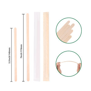 Sendok teh kayu sekali pakai termurah stik pengaduk kayu ramah lingkungan untuk minuman - Product Image 3