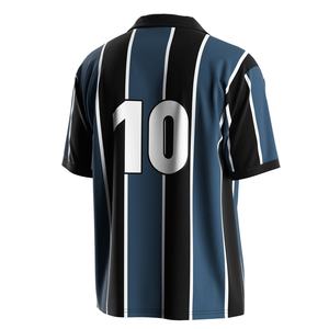 Camiseta de Fútbol Personalizada con Franjas, Tejido de Secado Rápido y Gestión de la Humedad para Partidos de Club - Product Image 3