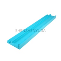 Plateau de rangement en bois bleu turquoise vif de 19 pouces pour tuiles de mahjong, idéal pour les jeux de société et les divertissements en famille