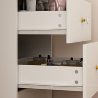 Table de maquillage de luxe moderne pour chambre à coucher avec miroir LED et tiroir lumineux, coiffeuse pour chambre