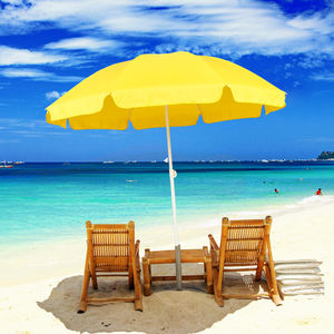 Sombrilla plegable portátil para exteriores, parasol grande de diseño personalizado, color amarillo, para patio, piscina, sol, playa, gran oferta - Product Image 2