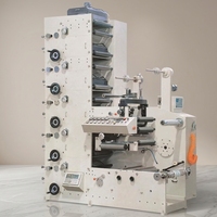 Machine d'impression flexographique 4 couleurs entièrement automatique SR-420-4 avec structure en ligne pour sacs en papier, étiquettes et cartes