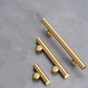 Single Long Hole Solid Brass Furniture Hardware Modern <b>Dresser</b> Pull Handle <b>for</b> Bedroom Cabinets Drawers <b>for</b> Clothes Shoes - Product Image 3
