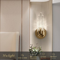 Lámpara de pared de cristal moderna, creativa, para sala de estar, pared de fondo de TV, lámpara de noche para dormitorio, lámpara de pared para pasillo de hotel