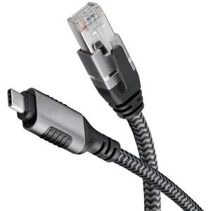 Câble USB vers Ethernet 4 pieds, USB 3.0 A mâle vers RJ45 mâle, connexion directe, aluminium portable USB vers RJ45 Gigabit LAN Netw - Product Image 2