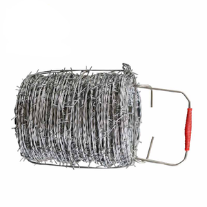 1.320 pies. Alambre de púas de acero galvanizado de alta resistencia de 4 puntos Alambre de púas Cercado Maquinilla de afeitar Alambre de púas - Product Image 5