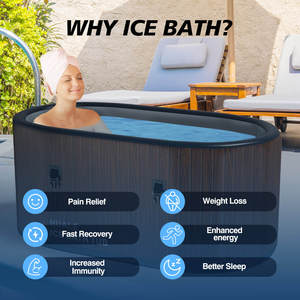 Bañera de Hielo Inflable Portátil de PVC de Doble Pared, Fabricada por OEM, para Terapia de Agua Fría al Aire Libre, con Capacidad de Más de 60 Galones - Product Image 5