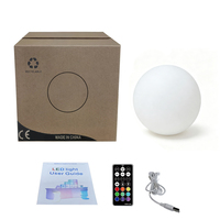Lampe de nuit LED RGB ronde de 15 cm, sans fil, rechargeable, pour chambre à coucher, chevet, décoration de table de mariage