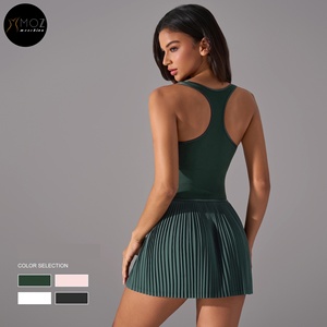 Abito da Tennis All-in-One da donna con reggiseno incorporato-gonna antiscivolo per Golf Yoga e <span class=keywords><strong>città</strong></span> pendolarismo Set gonna da Tennis personalizzata disponibile - Product Image 5