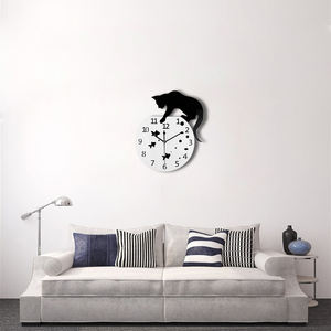 <span class=keywords><strong>Orologio</strong></span> <span class=keywords><strong>da</strong></span> <span class=keywords><strong>Parete</strong></span> in Acrilico a Forma di <span class=keywords><strong>Gatto</strong></span>, Design Creativo e Fantasioso, Decorazione per la Casa, <span class=keywords><strong>Orologio</strong></span> Decorativo, Regalo, Movimento al Quarzo, Moderno - Product Image 5