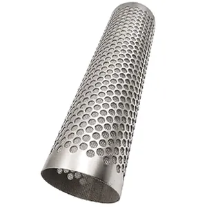 Perforated metal tube Perforated metal mesh filter tubes stainless steel perforated filter cylinder