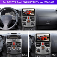 Cadre d'autoradio Podofo Android 9 pouces pour Toyota Rush/Daihatsu Terios 2006-2016 Carplay Android Auto WiFi GPS FM RDS