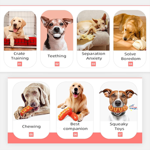 Jouet pour <span class=keywords><strong>chien</strong></span> de grande taille en forme de hot-dog, pour chiens de taille moyenne/grande, pour mâcheurs agressifs, jouets <span class=keywords><strong>à</strong></span> mâcher durables pour animaux de compagnie - Product Image 2