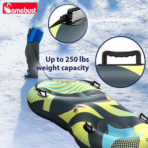Tubo de nieve inflable Samebust con doble neumático en forma de ocho, PVC de 0.6mm, trineo universal de invierno para adultos - Product Image 4