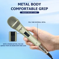 Microphone vocal Audio dynamique filaire cardioïde professionnel système de conférence en métal antibruit connecteur XLR pour une utilisation en Studio