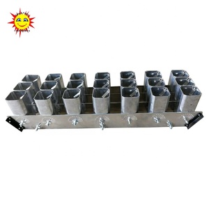 Felicidad Precio de fábrica Nuevo producto 2,5 "21(3*7) Disparos Pirotécnico de fuegos artificiales de un solo tiro para estantes de exhibición de aluminio - Product Image 1