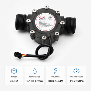 Débitmètre à effet Hall en nylon pour eau, 2-100 LPM, DN25, sortie impulsionnelle, pour pompe de piscine, personnalisable OEM - Product Image 5