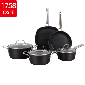 Cuisine de <span class=keywords><strong>Camping</strong></span> En Aluminium Forgé Revêtement Marbré Vie Sourire Ustensiles De Cuisine - Product Image 1