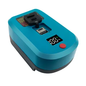 Adaptateur de chargeur de batterie rapide avec USB-A 5 V et connexion de type C avec couvercle anti-poussière pour bosch BAT609 BAT609G BAT610G