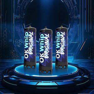 Bombola di Gas <span class=keywords><strong>CO2</strong></span>/N2 ad Alta Pressione per Panna Montata, Grado Alimentare, per Utensili da Dessert e Gelato, Disponibile in Magazzino USA - Product Image 1