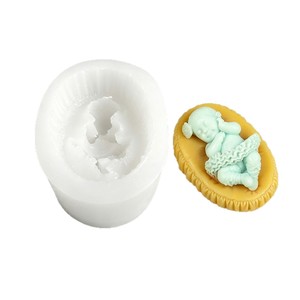 3D Sleeping Baby Silicone <b>Mold</b> For <b>Candle</b> Soap Making DIY Craft Tools - Product Image 5