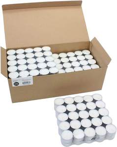 Natur-Juego de velas de cera al aire libre, set de 8 horas de bandeja, tetera, calentador de alimentos, sin llama - Product Image 1