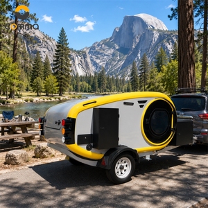 Mini caravane légère, remorque compacte pour les voyages sur route, le <span class=keywords><strong>camping</strong></span>, les parcs et la vie <span class=keywords><strong>en</strong></span> plein air - Product Image 1