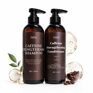 FATIYA Shampoing fortifiant à la caféine 500 ml Anti-chute de cheveux Pour tous types de cheveux Unisexe - Product Image 1