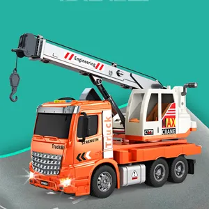 工程卡车玩具儿童多功能声灯起重机起重带延伸臂玩具男孩起重机卡车