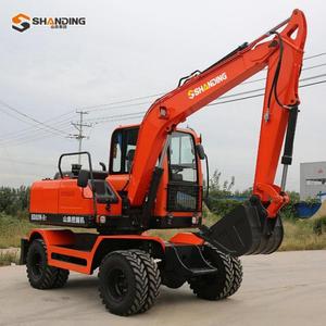 รถขุดขนาดเล็ก SHANDING ประสิทธิภาพสูง แบบมีล้อ ผลิตในจีน รถขุดตีนตะขาบขนาด 12 ตัน 13 ตัน รถขุดขนาดเล็กแบบมีล้อรุ่นใหม่ - Product Image 6